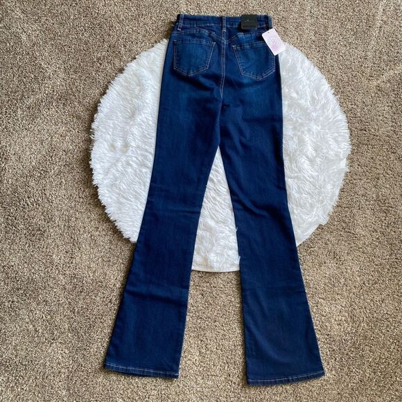 Nina Rossi Jeans Bootcut Long High Rise New Women’s Size 5 - Picture 2 of 10